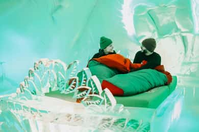 Hôtel de Glace (ice hotel) Overnight Experience