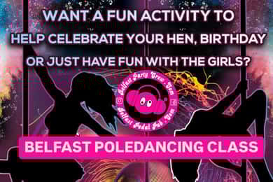 Belfast Pole Dancing Class in City Centre (Perfect for Hens)