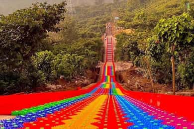 Ruta de Flores: Bike Zipline, Café Albania Rainbow Slide