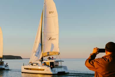 Gdansk/Sopot: Private Catamaran Cruise