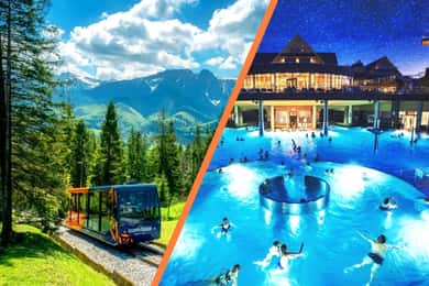 Cracovia: Tour di Zakopane con bagni termali, funivia e pick-up