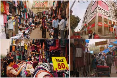 Delhi: Tour guiado particular de compras em carro A/C com traslado
