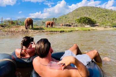 Chiang Mai 2-Day: Trek, Tubing, Waterfall & Elephant Feeding
