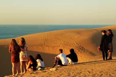 Agadir : Sandboarding in Sahara during sunset