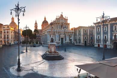 Vanuit Taormina: Tour door Catania & Siracusa
