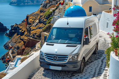 Santorini: Recogida económica del Puerto a Oia