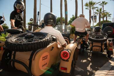 Cannes: stadstour in een zijspan