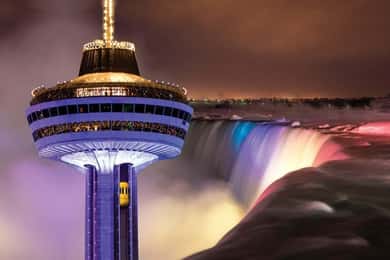Déjeuner au sommet de la tour Skylon + visite du sirop d'érable et du chocolat !