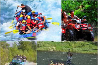 Antalya: Süper Combo Atv, Buggy, Rafting ve Zipline w / Öğle Yemeği