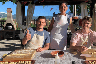 Tour di un giorno a Pompei in treno da Roma con lezione di cucina
