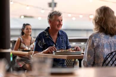 Darwin: Waterfront Seafood Dinner with Wine for Two