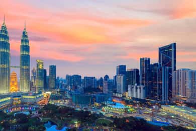 Det beste av Kuala Lumpur med inngang til tvillingtårnene