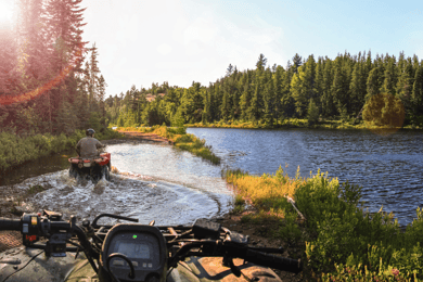 Lac Tahoe : visite guidée en quad sur la piste Rubicon Trail