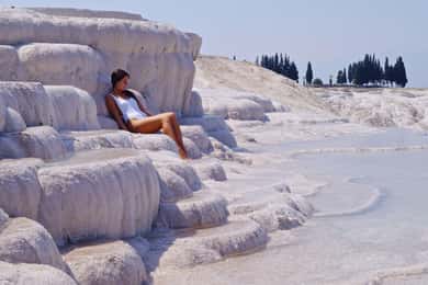 Bodrum:Pamukkale Cotton Castle & Hierapolis Day Trip w/Lunch