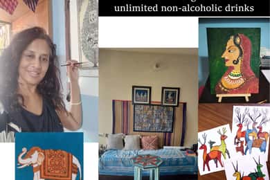 Mumbai: Painting Class with Unlimited Non-Alcoholic Drinks