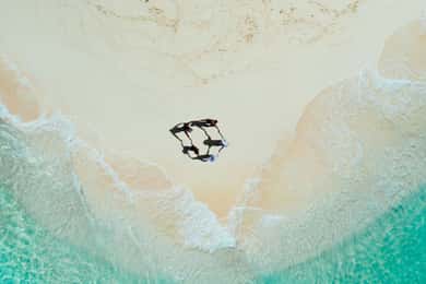 Siargao Tri-Island med drönare och sjöjungfrusvans
