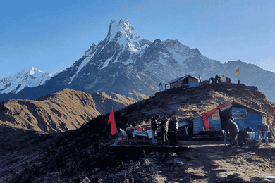 Pokhara: Excursión de 3 días a la montaña Mardi Himal con guía
