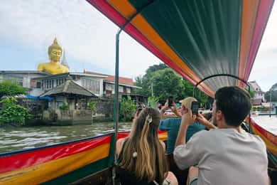 Tour por el canal de Bangkok en barca larga, el Gran Buda y los mercados culturales