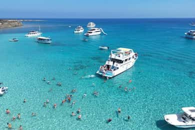 Excursion en bus et en bateau au Lagon Bleu (Akamas) au départ de Paphos