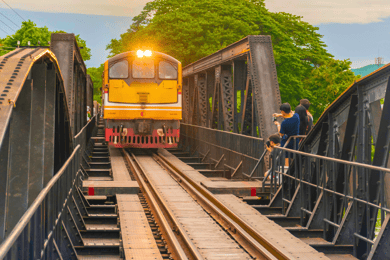 From Bangkok: Kanchanaburi, River Kwai & Erawan Falls Tour