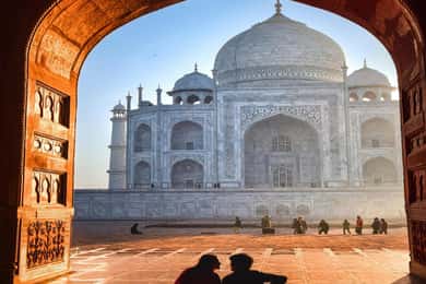 Excursión en el mismo día al Taj mahal y al Fuerte de Agra con Santuario de Elefantes