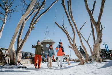 Snöiga tillflyktsorter: Mount Buller Alpina äventyr
