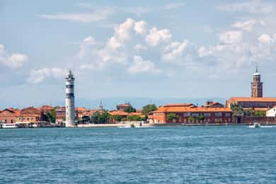 Venise-Murano : transfert en bateau et démonstration de soufflage de verre en 4 langues