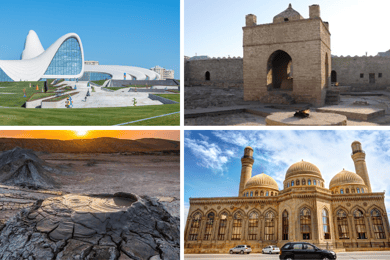 Baku: Gobustan, Mud Volcano, Fire Mount, Temple Lunch Entry