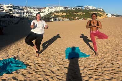 Albufeira: Zonsondergangyoga op het strand