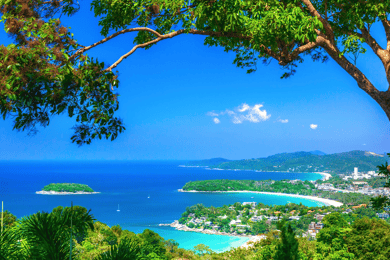 Phuket: Excursão de meio dia ao Miradouro, ao Grande Buda e a Wat Chalong