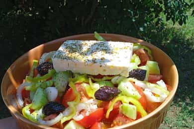 Salónica: Clase privada de cocina griega y comida en una granja