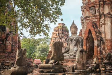 Desde Bangkok: excursión de un día a Ayutthaya y al mercado flotante de Ayothaya