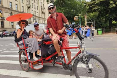 Passeios de Bicicleta Táxi pelo Central Park com a New York Pedicab Services