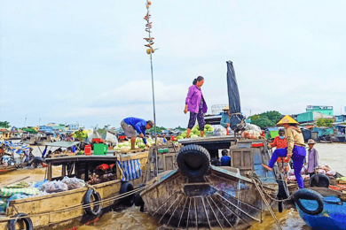 Ho Chi Minh 1 Día Mercado Flotante de Can Tho y Túneles de Cu Chi
