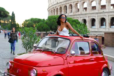 Rome Fiat 500 Tour with Professional Photoshoot