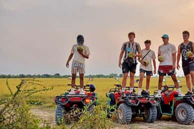 Siem Reap : Aventure en quad avec coucher de soleil et pause thé