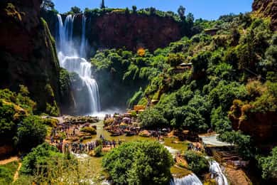 Desde Marrakech: Excursión de día completo a las cataratas de Ouzoud con paseo en barco