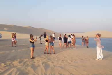 Doha: Sunset desert tour with Camel Ride, Inland Sea & Tea