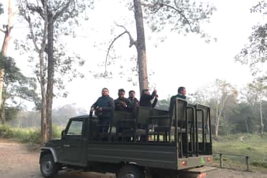 From Chitwan : Jeep Safari,Canoeing,Forest walk Day Tour