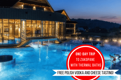 Depuis Cracovie : Visite de Zakopane avec prise en charge à l'hôtel et bains thermaux