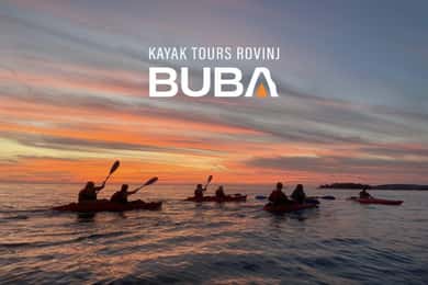 Rovinj: BUBA SUNSET KAYAK, snorkling og drikkevarer inkluderet