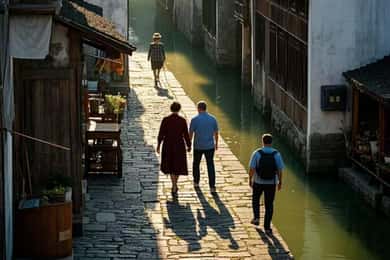 Wuzhen : Visite nocturne des villes d'eau de Xizha et Dongzha