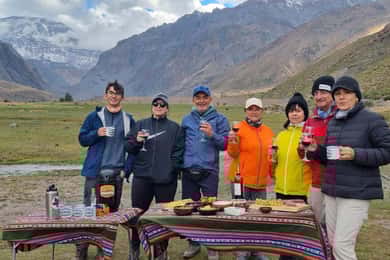Ab Santiago: Ganzer Tag Cajón del Maipo mit Geologie-Workshop