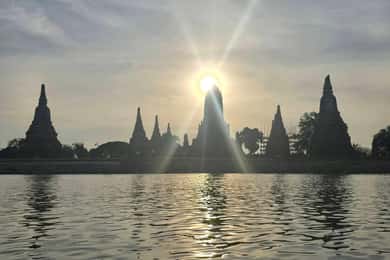 Da Bangkok: Tour pomeridiano della serenità e giro in barca di Ayutthaya
