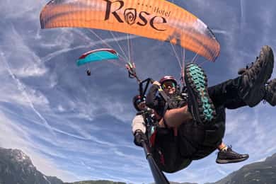 Voo duplo de parapente