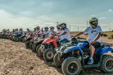 Marrakech: Quad in Jbilets Desert Tour w/ Palm Grove & Pool