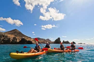 Cabo de Gata: Utflykt med kajak och snorkling. Gratis foton.