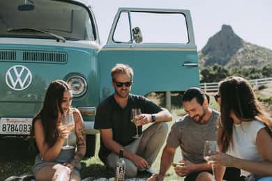 Malibu: Vintage VW-buss och vingårdstur