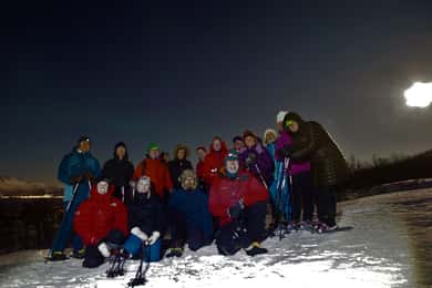 Narvik: Schneeschuhwandern unter den Nordlichtern