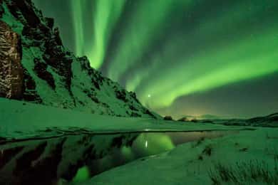 Sälen: Northern Lights Snowshoe Adventure with Pickup
